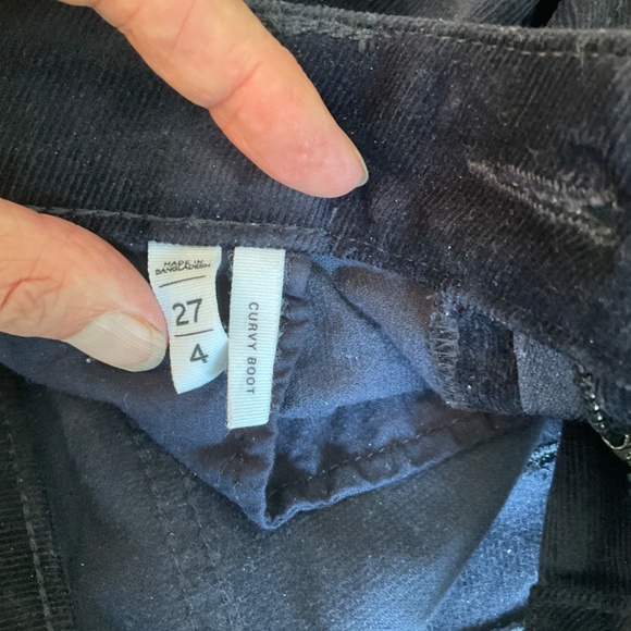 Loft Navy Bootcut Stretch Cords, Curvy size 4 - Picture 5 of 7